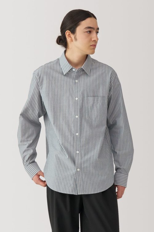 Men’s Washed Broadcloth Long Sleeve Patterned Shirt